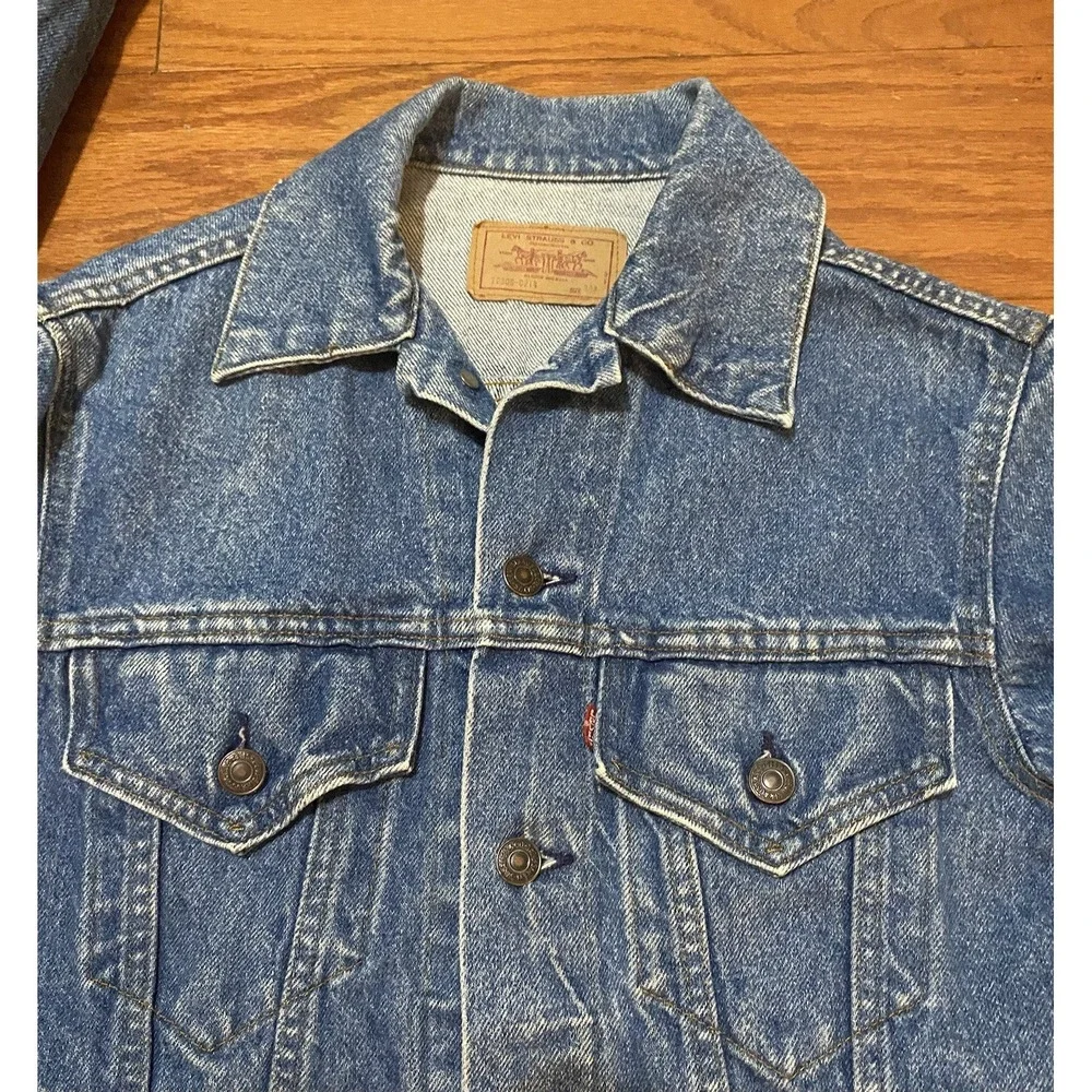 Vintage‎ Levis Denim Jean Jacket Mens 38 Blue 70506-0214 Trucker Made USA 80s